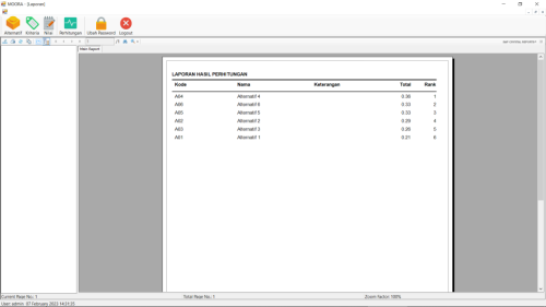 Source Code SPK Metode MOORA VB.Net