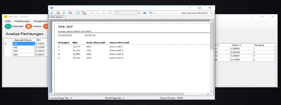Source Code SPK Metode Weighted Product VB.Net