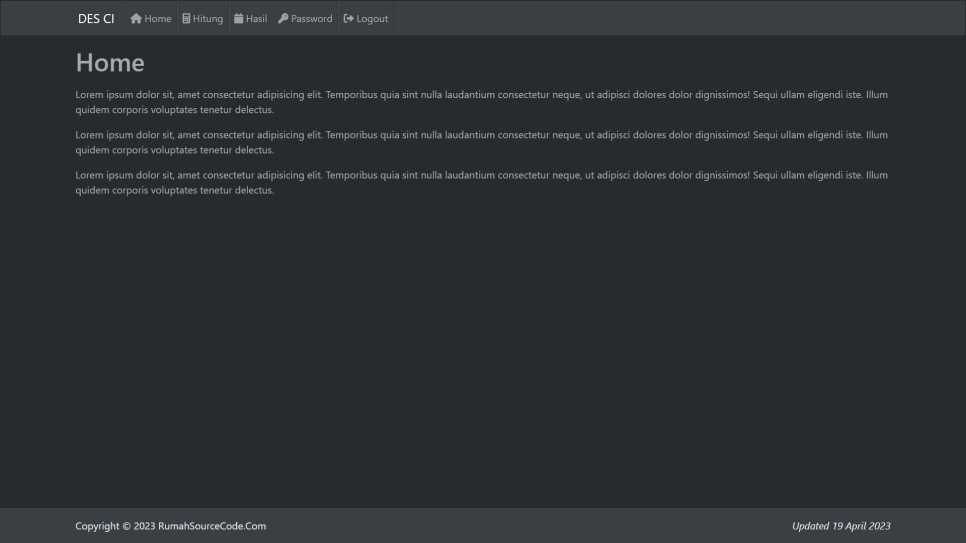 DES CI Level User