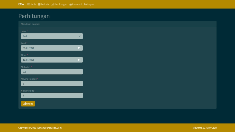 EMA PHP Hitung