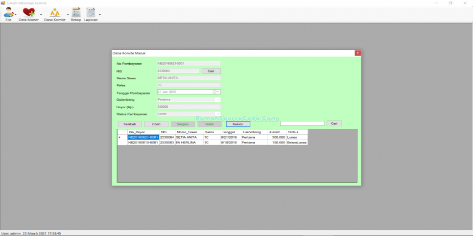 Source Code Komite VB Komite Masuk
