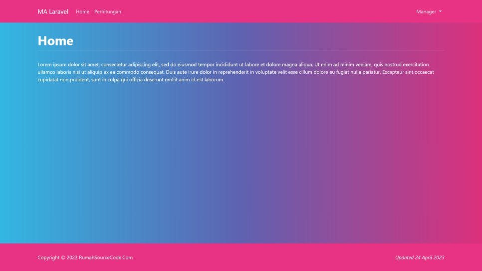 MA Laravel Manager