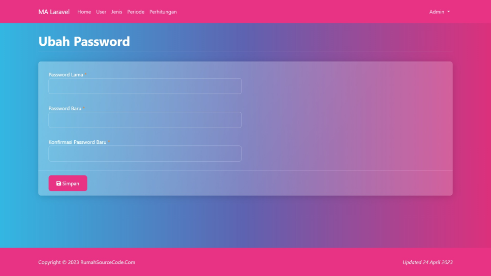 MA Laravel Password