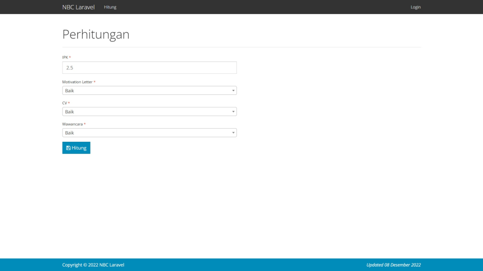 NBC Laravel Hitung