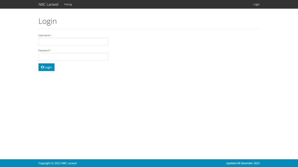 NBC Laravel Login