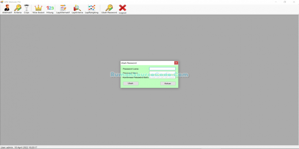 PSI VB Password