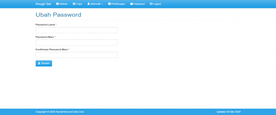Data Mining Asosiasi Metode Rough Set PHP Password