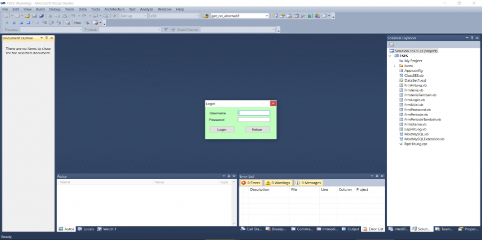 Single Exponential Smooting VB Login