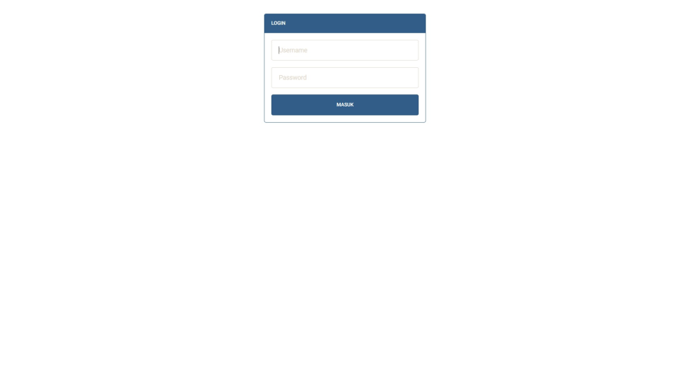 Tsukamoto Produksi PHP Login
