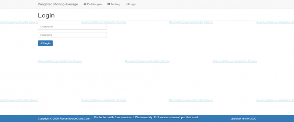 Weighted Moving Average PHP Login